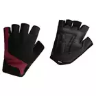 ROGELLI ESSENTIAL Men's cycling gloves, black and burgundy