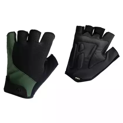 ROGELLI ESSENTIAL Men's cycling gloves, black and green
