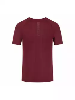ROGELLI ESSENTIAL Men's running T-shirt, Burgundy 