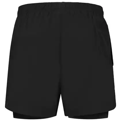 ROGELLI ESSENTIAL men's 2in1 running shorts, black