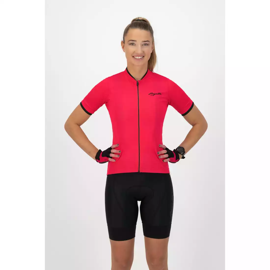 ROGELLI ESSENTIAL Women's cycling jersey, pink