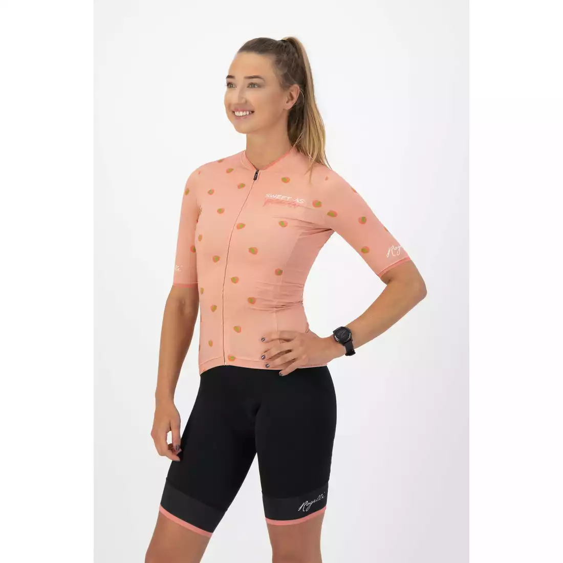 ROGELLI FRUITY Women's cycling jersey, coral