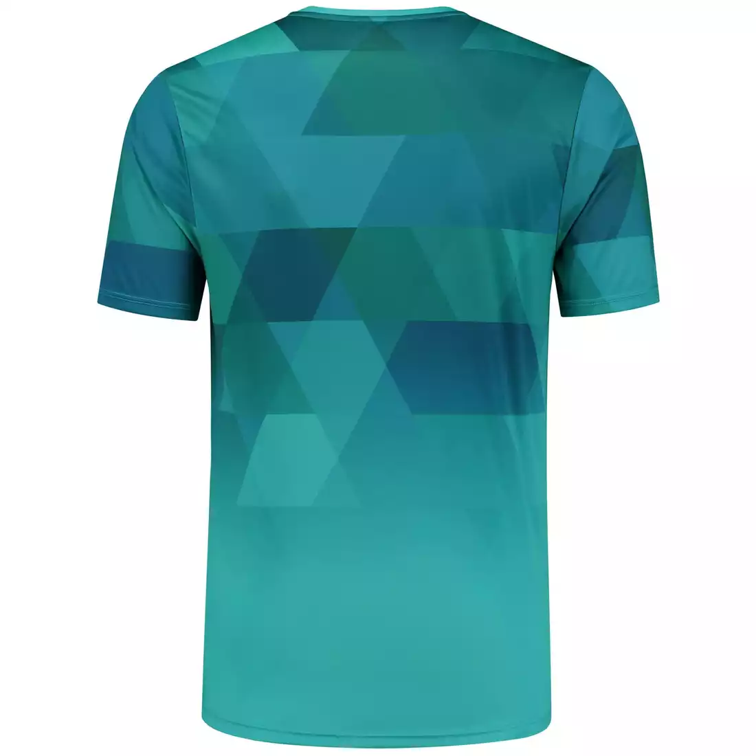 ROGELLI GEOMETRIC Men's running shirt, turquoise