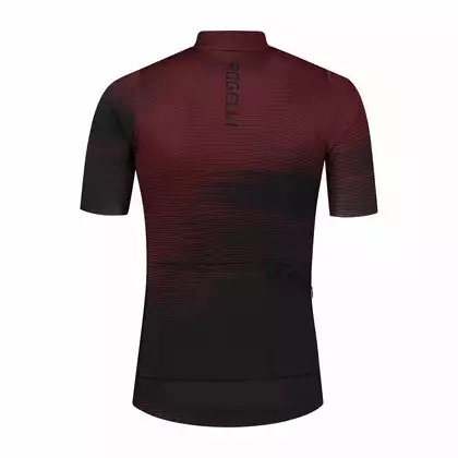 ROGELLI GLITCH men's cycling jersey black and maroon