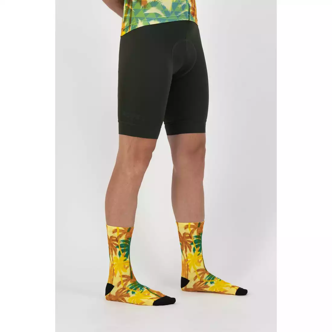 ROGELLI HAWAII Cycling socks, yellow