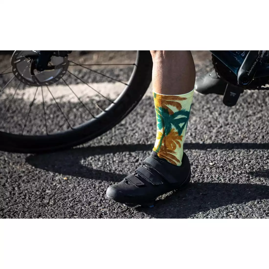 ROGELLI HAWAII Cycling socks, yellow