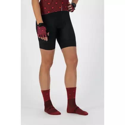 ROGELLI HEARTS Women's sports socks, maroon