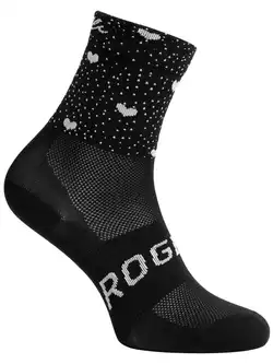 ROGELLI HEARTS Women's sports socks, black