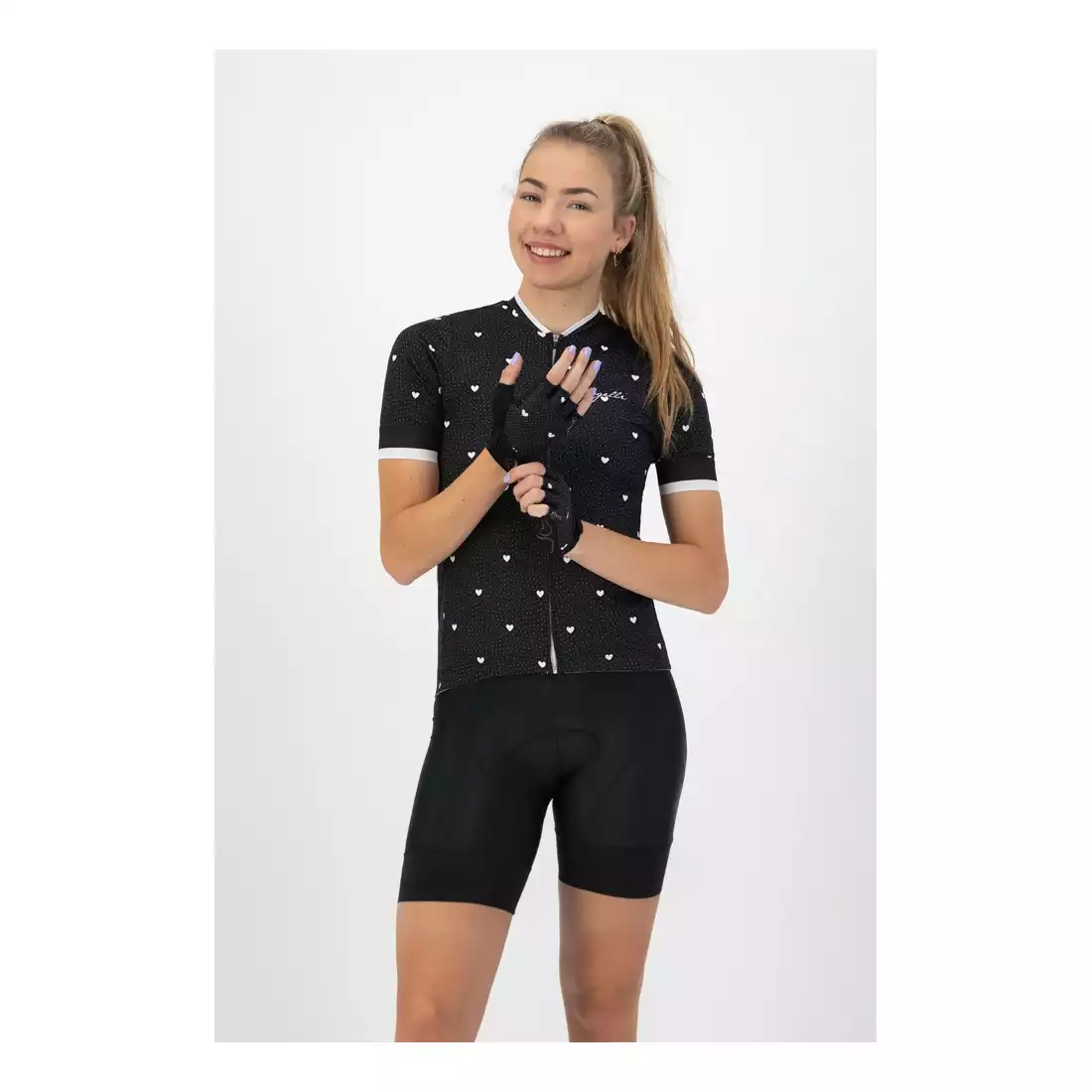 ROGELLI HEARTS women's cycling gloves, black