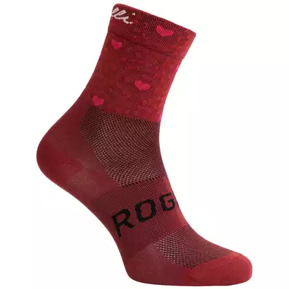 ROGELLI HEARTS women's socks, maroon