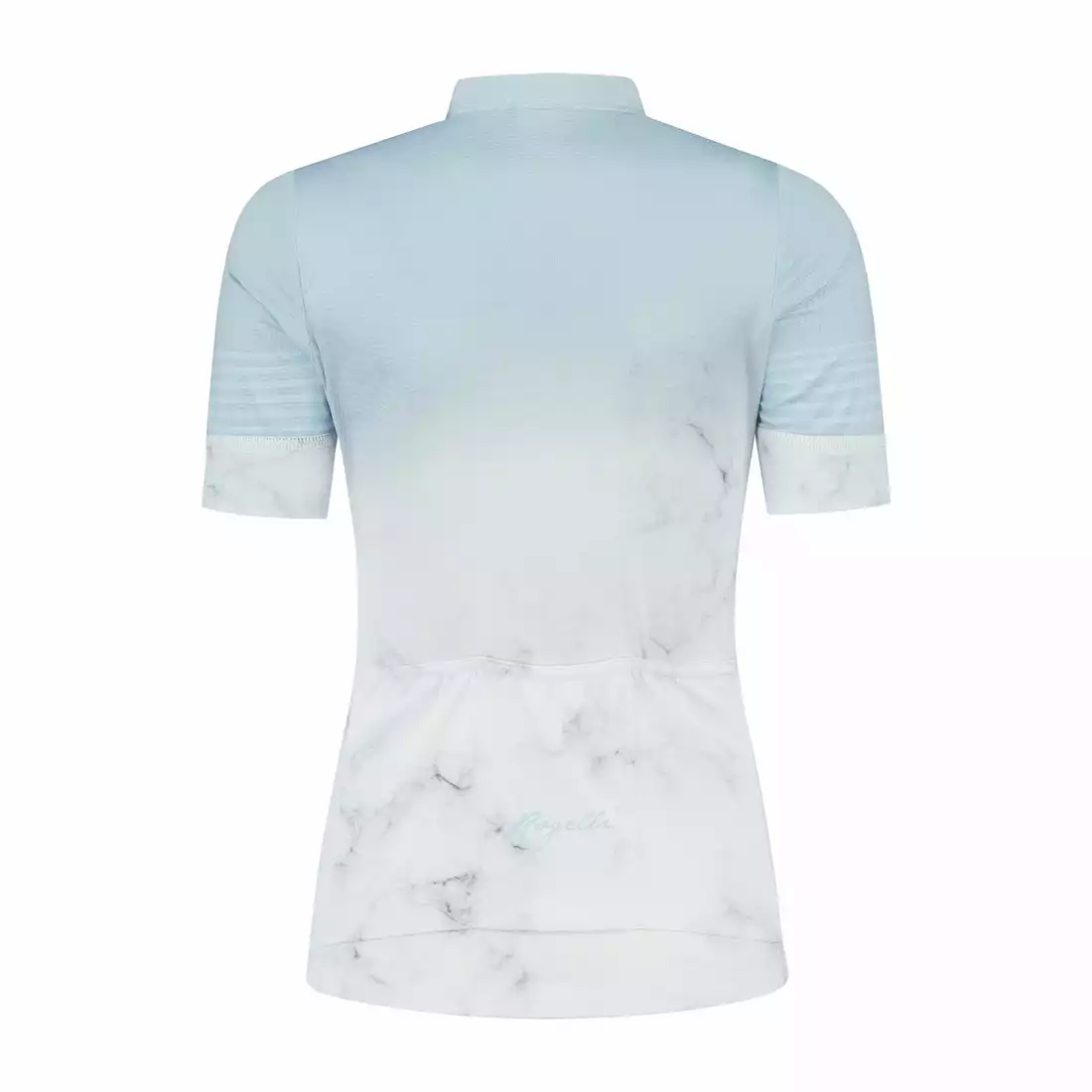 ROGELLI MARBLE Women's cycling jersey, white and blue