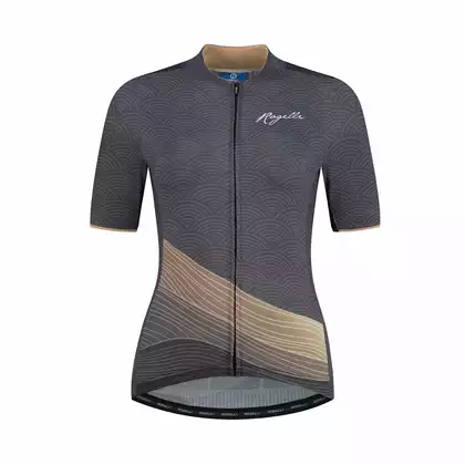ROGELLI PEACE Women's cycling jersey, gray and gold