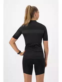ROGELLI PRIME Cycling jersey, women, black and gray
