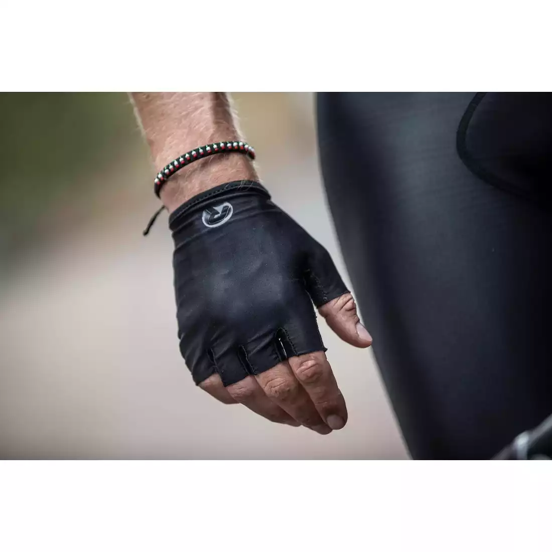 ROGELLI SOLID Men's cycling gloves, black