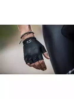 ROGELLI SOLID Men's cycling gloves, black