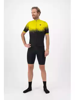 ROGELLI SPHERE Men's cycling jersey, black and yellow