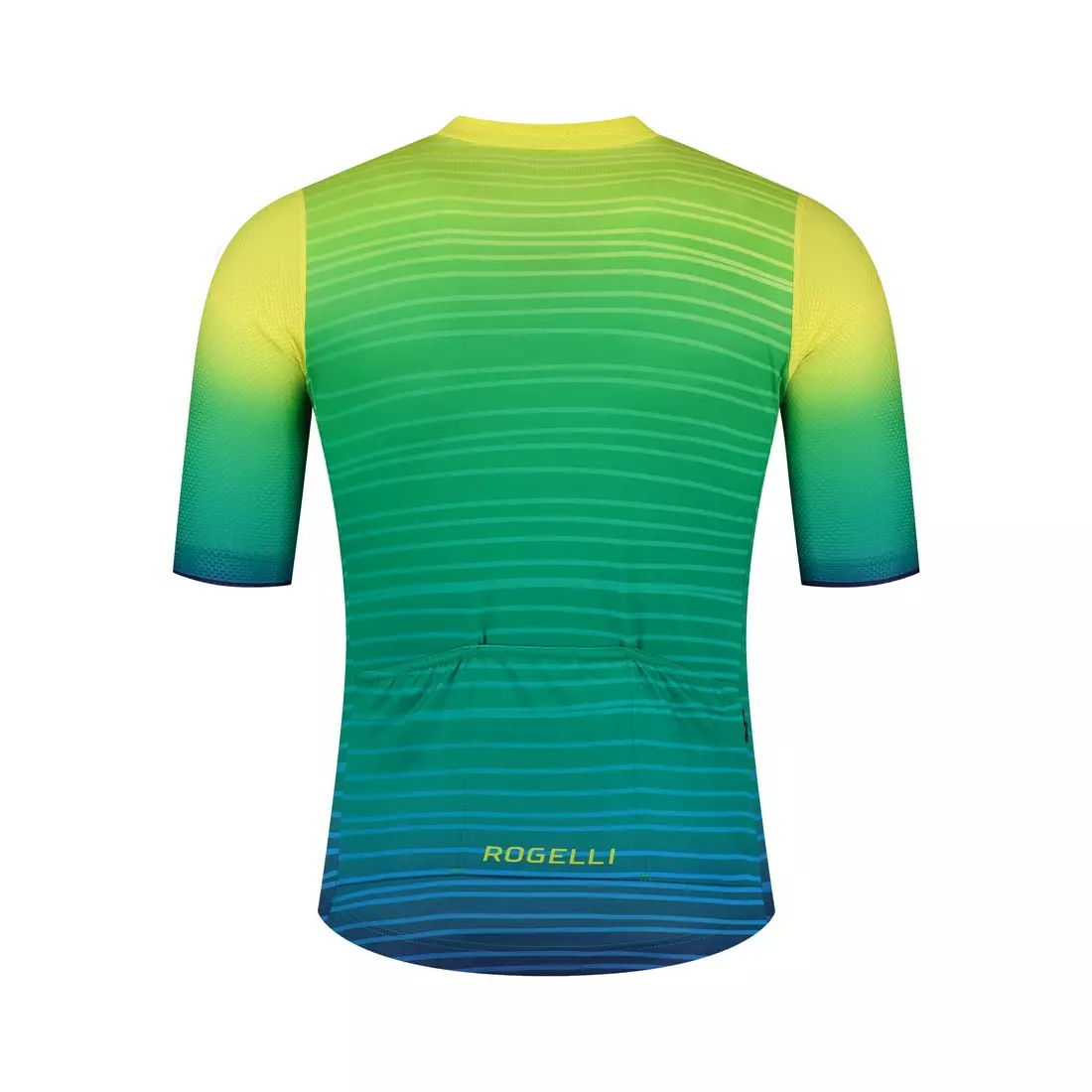 ROGELLI SURF men's bicycle t-shirt, green-yellow