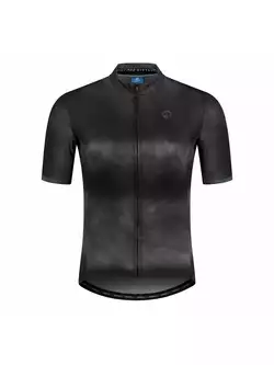 ROGELLI TIE DYE Men's cycling jersey, black and gray