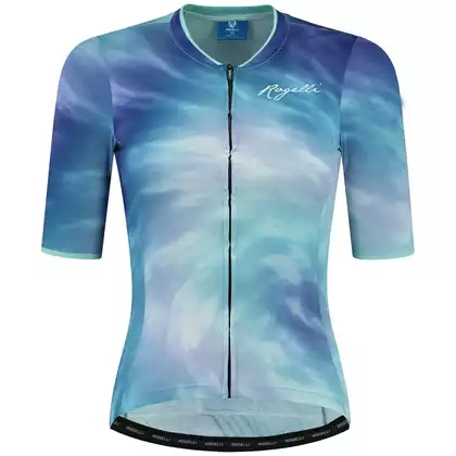 ROGELLI TIE DYE Women's cycling jersey, blue