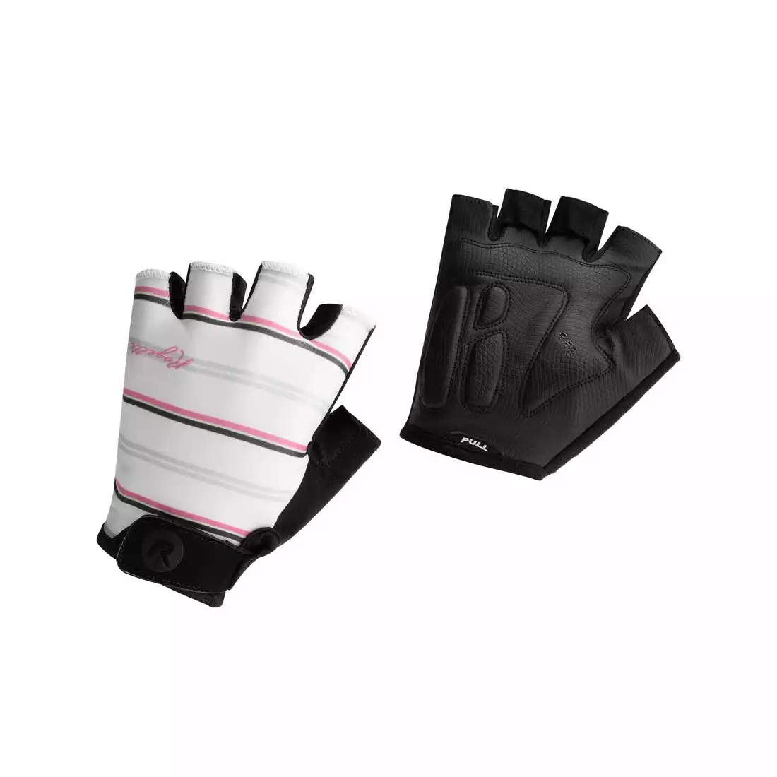 ROGELLI Women's cycling gloves STRIPE, white and pink