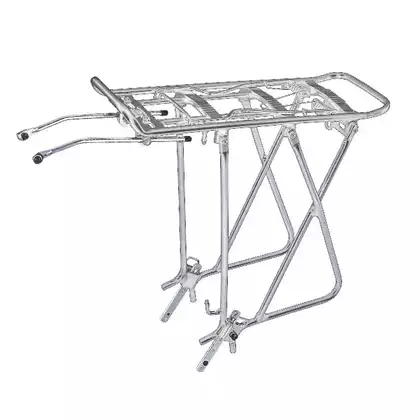ROSWHEEL rear bicycle rack, silver