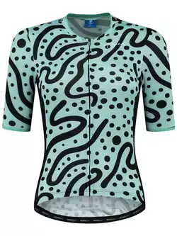 Rogelli ABSTRACT women's cycling jersey, turquoise-black