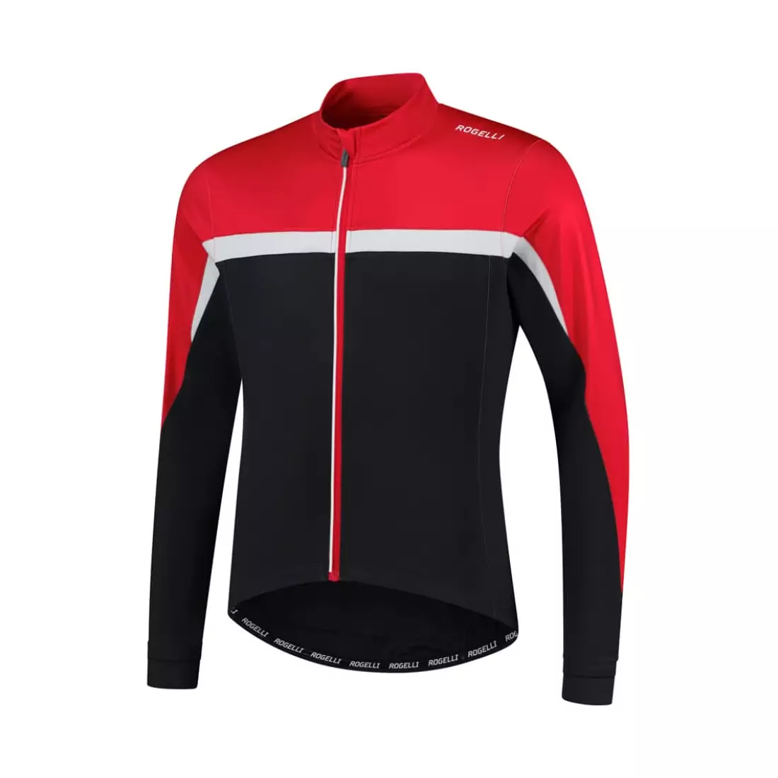 Rogelli COURSE kids cycling sweatshirt, black and red