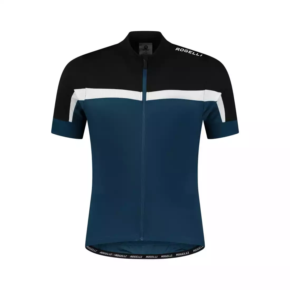 Rogelli COURSE men's cycling jersey, black and navy blue