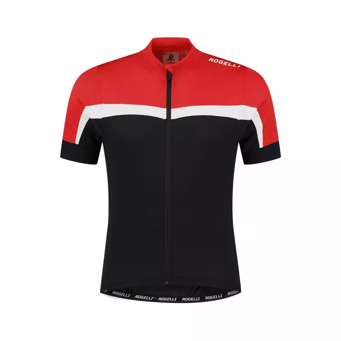 Rogelli COURSE men's cycling jersey, black and red