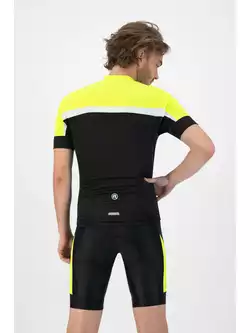Rogelli COURSE men's cycling jersey, black and yellow