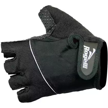 Rogelli DEL RIO cycling gloves, black and gray