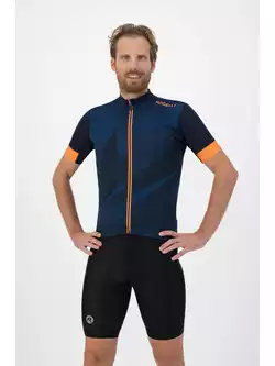 Rogelli DUSK men's cycling jersey, blue-orange