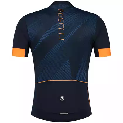 Rogelli DUSK men's cycling jersey, blue-orange