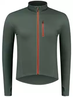 Rogelli JAKE men's running sweatshirt, khaki-orange