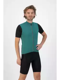 Rogelli MELANGE men's cycling jersey, turquoise-black