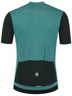 Rogelli MELANGE men's cycling jersey, turquoise-black