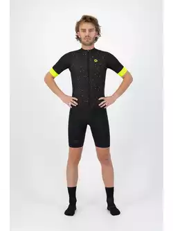 Rogelli TERRAZZO men's cycling jersey, black and yellow