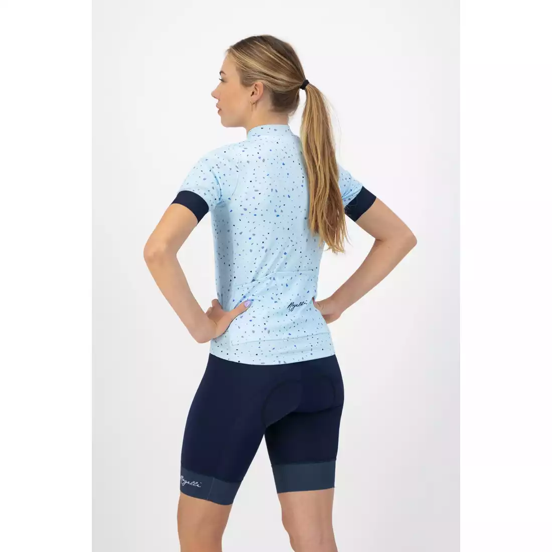 Rogelli TERRAZZO women's cycling jersey, blue