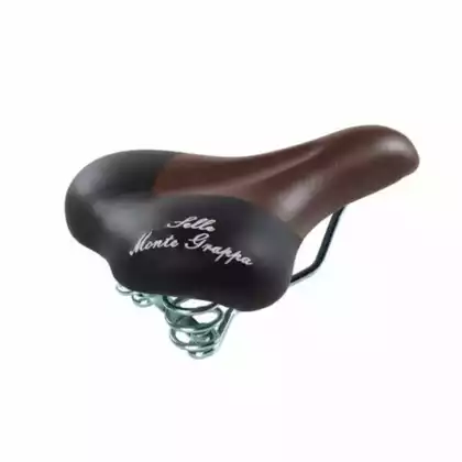 SELLE MONTE GRAPPA SCANSANO bicycle seat, black and brown