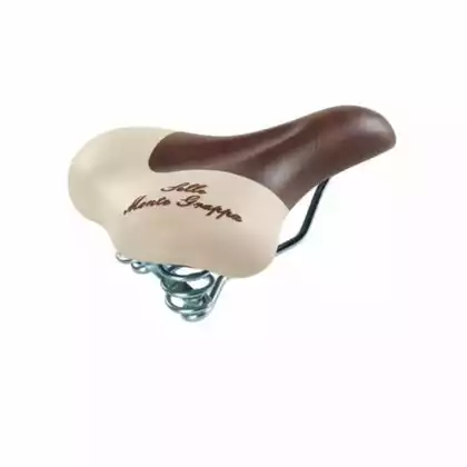 SELLE MONTE GRAPPA SCANSANO bicycle seat, cream-brown