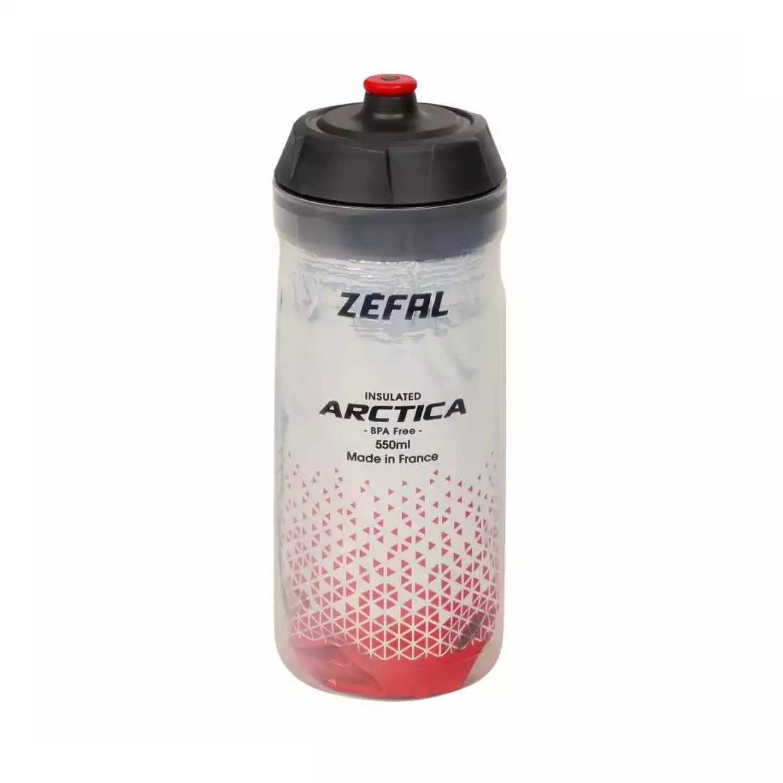 ZEFAL ARCTICA 55 Thermal bicycle bottle, silver-red, 550ml 