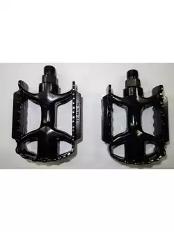 bicycle pedals MTB, aluminum, black