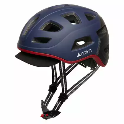 CAIRN QUARTZ LED USB City bike helmet, Blau Schwarz
