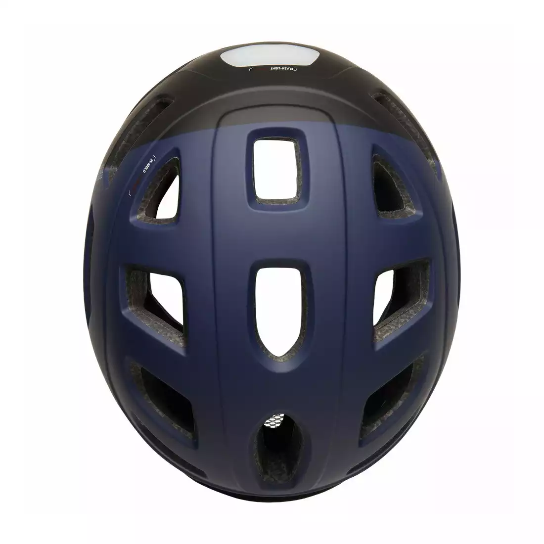 CAIRN QUARTZ LED USB City bike helmet, Blau Schwarz