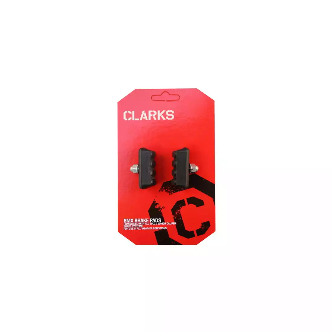 CLARKS CP600 BMX Brake pads for brakes V-brake, czarne 
