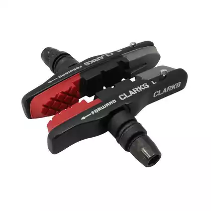 CLARKS CPS513 Brake pads for brakes MTB V-brake, red-black-gray