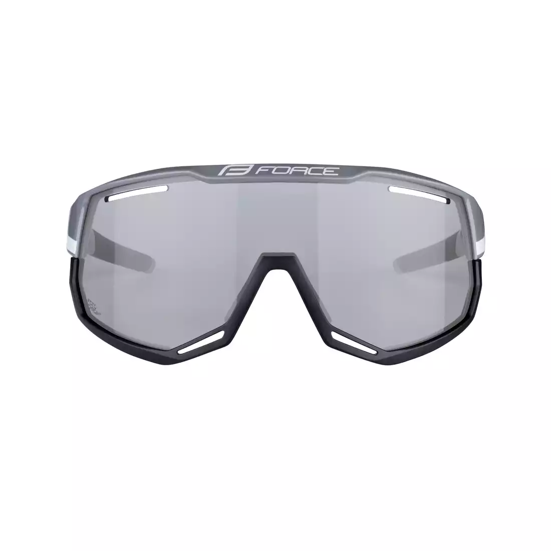 FORCE ATTIC Photochromic sports glasses, gray and black