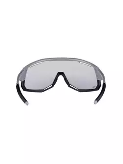 FORCE ATTIC Photochromic sports glasses, gray and black