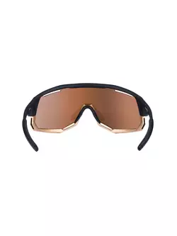 FORCE ATTIC Sports glasses with interchangeable lenses, black-gold