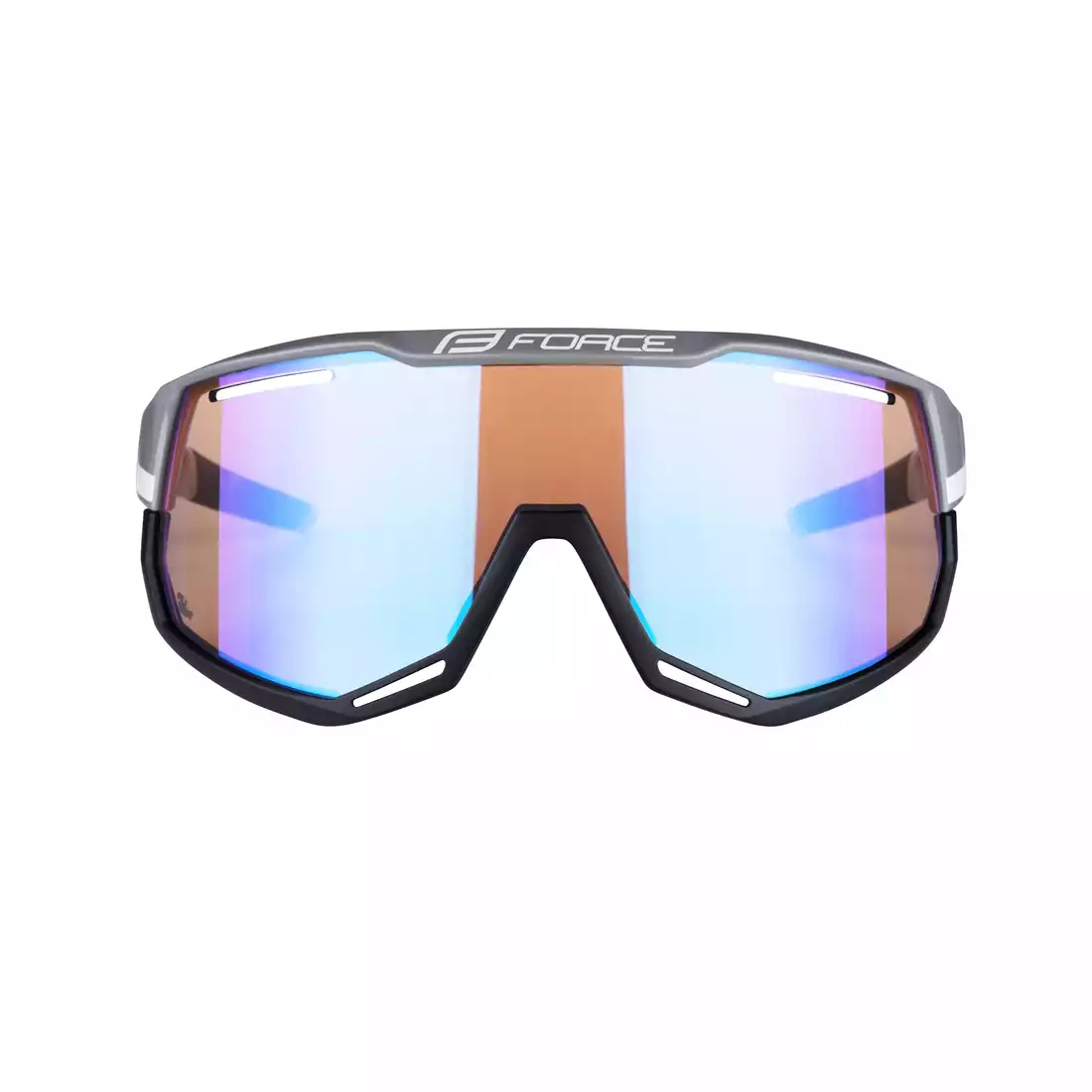 FORCE ATTIC Sports glasses with interchangeable lenses, gray and black